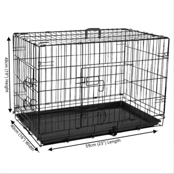 Metal Dog Cage Puppy Training Crate Pet Carrier Small Medium Large XL XXL Metal 18'' 24'' 30'' 36'' 42'' 48''