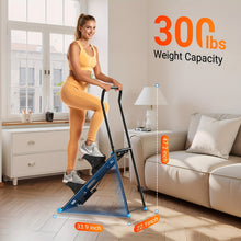 MERACH Stair Stepper Designed for Home Workouts, Featuring a New Model Vertical Climber for Comprehensive Body Training, a Space-Saving Folding Cardio Stair Climber with an Extended Step Range, And Adjustable Handlebars And Pedals, Without Battery