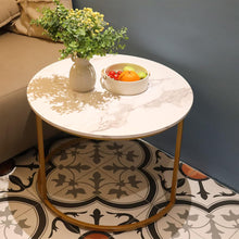 Nesting Coffee Tables Set of 2 Round Stacking Sofa Side Tables for Living Room