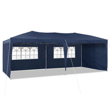 3 X 6 Meters Outdoor Folding Gazebo Tent, Detachable Full Enclosure with Window Side Panels, Thickened And Heavy-Duty Stainless Steel Frame with Multi-Level Height Adjustment, Portable Handheld Storage Bag