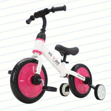 UBRAVOO Fit 'N Joy Bikes, 4-In-1 Balance Bike for Children with Pedals And Stabilizers, Trike-To-Bike Bike for Boys And Girls Aged 2 to 5 Years