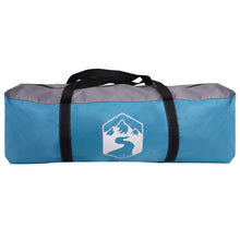 Chelsea Family Tent with Rainfly, Water-resistant Tunnel, 10-Person, Blue, Material: 185T Polyester with PU Coating, Frame Material: Fiberglass, Steel, Overall Dimensions: 580 x 307 x 208 cm (L x W x H), Floor Size: 580 x 307 cm (L x W), Floor Area: 16.67