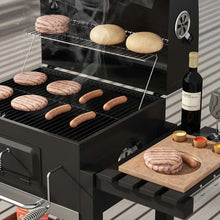 Commercial Black Grill Cart – Portable Outdoor Terrace BBQ, 113x45x100cm, Great for Camping & Outdoor Barbecue Events