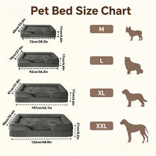 Medium Large Size Dog Bed Available In 4 Sizes, Dog Beds with Orthopedic Memory Foam, Washable Crate Bed & Anti-Slip Pet Mat for Medium Dogs, Machine Washable Comfortable Sleeping Pad