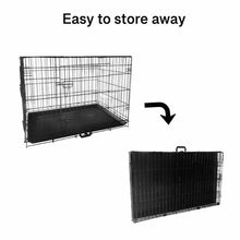 Metal Dog Cage Puppy Training Crate Pet Carrier Small Medium Large XL XXL Metal 18'' 24'' 30'' 36'' 42'' 48''