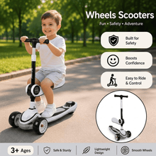 Three-Wheeled Balance Scooter, Adjustable height, Stylish, Premium model, Kids Scooter, Kids Scooter 3 years, 3 Height adjustable Kids Scooter Kids Scooter Big Wheels Foldable Kick Scooter, 4 Levels Height Adjustable, 3 Wheel Scooter for Kids Ages 3-10 wi