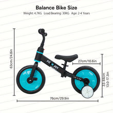 UBRAVOO Fit 'N Joy Bikes, 4-In-1 Balance Bike for Children with Pedals And Stabilizers, Trike-To-Bike Bike for Boys And Girls Aged 2 to 5 Years