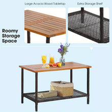 ERGOMASTER 4pcs Outdoor Patio Furniture Set PE Rattan Patio Conversation Set