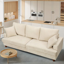 Comfy Corduroy Sofa 3 Seater Modern Couch Love Seat Settee Room Apartment