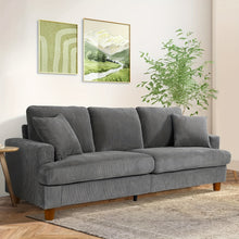 Comfy Corduroy Sofa 3 Seater Modern Couch Love Seat Settee Room Apartment