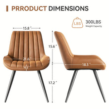 Dining Room Chairs, Set Of 4, Kitchen Chairs, Upholstered Chairs with Metal Legs, Living Room Chair with Backrest Seat Cushion, for Dining Room, Reception Chair, Office