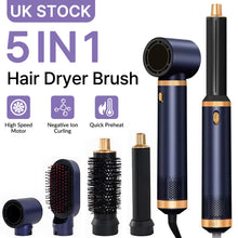 5 in 1 Hot Air Brush Detachable Hair Hot Brush Air Curler Air Curling Wrap Styler Upgrade Hot Air Brush Curling Brush Iron Hair Styling Tools for Curling Straightening