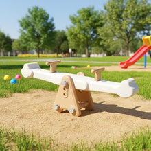 Outdoor Kids Spinning Seesaw Sit and Spin Teeter Totter Outdoor Playground Equipment Swivel Teeter Totter for Backyard