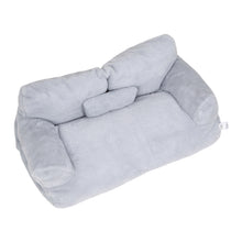 Grey Large Cat Sofa Bed, Puppy Couch with Backrest and Removable Pillows, Large 2 Sizes Available 55x38x18cm or 65x46x30cm