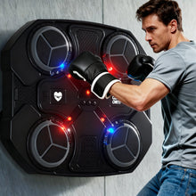 Smart Music Boxing Reaction Target – Interactive Wall-Mounted Punching Pad with Dynamic LED Lights, 3-Speed & 3-Sound Modes, Bluetooth Music Sync, USB Rechargeable, High-Elastic Sponge Pads & HD Stereo Speaker – Perfect for Teenagers & Adults To Boost Ref