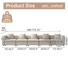 Modern Modular Sectional Sofa with Chaise Lounge - Oversized White Convertible L-Shaped or Straight Design, Plush Cushions & Neutral-Toned Durable Fabric, Easy Assembly Contemporary Living Room Furniture for Apartments & Homes, Space-Saving Modular Sofa f