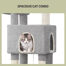 Luxury Tall for cat Tree | Six-Tier Climbing Structure, Spacious Viewing Platform + Sun-Proof for cat Bed, Durable Scratch Bars, All-Around Leisure And Play Castle For Cats