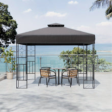 High Quality Outdoor Camping Tent Leisure Dining Shade Gazebo Party Tent with Metal Frame and Polyester Canopy Outdoor Garden Gazebo for Swimming Pool Garden Lawn Patio and Deck