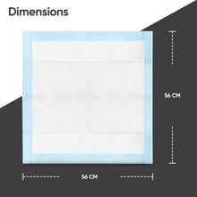 50/100pcss Puppy Pads Training Mats Single Use a Small Toilet Pad Mats Super Absorbent Disposable Anti Slip Pad for Dog Cat Litter Pets 56x56cm Light Blue 50pcs (Pack of 1) or 100pcss (Pack of 2)
