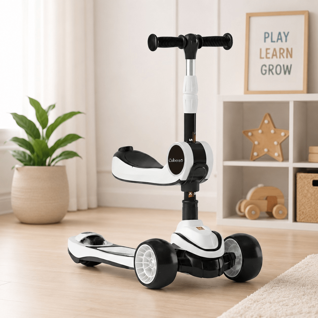 Three-Wheeled Balance Scooter, Adjustable height, Stylish, Premium model, Kids Scooter, Kids Scooter 3 years, 3 Height adjustable Kids Scooter Kids Scooter Big Wheels Foldable Kick Scooter, 4 Levels Height Adjustable, 3 Wheel Scooter for Kids Ages 3-10 wi