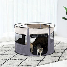 Indoor/Outdoor Foldable Pet Whelping Tent with Breathable Mesh, Cat Dog Birthing Box and Playpen for Puppy Kitten Delivery, Portable Space-Saving Nest with Storage Bag for Nursing