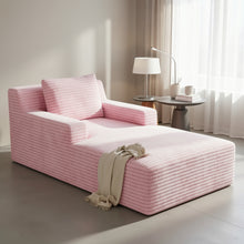 Indoor Lounge Chair with Oversized Design, Memory Sponge Sofa Bed, No Assembly Required, Cloud Like Comfortable Living Room Sofa