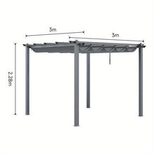 High Quality Outdoor Camping Tent Leisure Dining Shade Gazebo Party Tent with Metal Frame and Polyester Canopy Outdoor Garden Gazebo for Swimming Pool Garden Lawn Patio and Deck