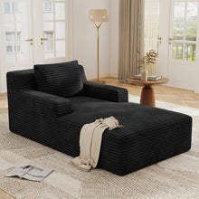 Indoor Lounge Chair with Oversized Design, Memory Sponge Sofa Bed, No Assembly Required, Cloud Like Comfortable Living Room Sofa