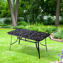 5pcs Garden Pub Table and Chair Set: 1 Table and 4 Chairs. Model A: 120 X 80 X 72 Cm Stone-effect Rectangular Table with Parasol Hole + 4 Black Plastic Rope-upholstered Stackable Chairs