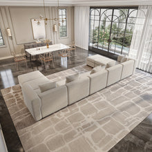 Modern Modular Sectional Sofa with Chaise Lounge - Oversized White Convertible L-Shaped or Straight Design, Plush Cushions & Neutral-Toned Durable Fabric, Easy Assembly Contemporary Living Room Furniture for Apartments & Homes, Space-Saving Modular Sofa f