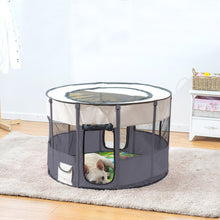 Indoor/Outdoor Foldable Pet Whelping Tent with Breathable Mesh, Cat Dog Birthing Box and Playpen for Puppy Kitten Delivery, Portable Space-Saving Nest with Storage Bag for Nursing