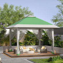 Portable Gazebo - 3.96X3.96meter Canopy Featuring Mosquito Netting & Dual Roof, Height Adjustable Pop Up Shelter, Easy Assembly, Uv-Resistant Canopy for Patio, Backyard, Garden, Events, Weddings, Outdoor Dining, And Patios