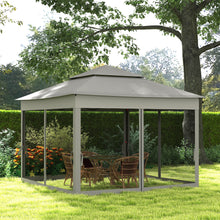 Outsunny Heavy Duty Instant Pop Up Gazebo Tent with Mesh Sidewalls & Doors, UV-Resistant High Quality Canopy, Adjustable Height, Portable Outdoor Shelter for Backyard, Camping, Parties - Easy Setup, Zippered Mesh Walls, Dark Grey (304.8x304.8x228.6cm), Te