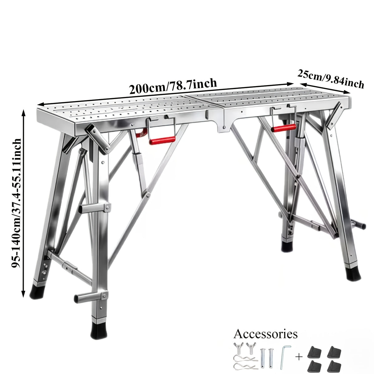 Workbench, Household Tool, Auxiliary Tool for Homework, Sturdy And Practical, with Anti-slip Design, Suitable for Areas Such As Living Room, Kitchen, And Workshop, Metal Workbench