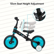 UBRAVOO Fit 'N Joy Bikes, 4-In-1 Balance Bike for Children with Pedals And Stabilizers, Trike-To-Bike Bike for Boys And Girls Aged 2 to 5 Years