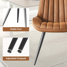 Dining Room Chairs, Set Of 4, Kitchen Chairs, Upholstered Chairs with Metal Legs, Living Room Chair with Backrest Seat Cushion, for Dining Room, Reception Chair, Office
