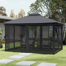 High Quality Outdoor Camping Tent Leisure Dining Shade Gazebo Party Tent with Metal Frame and Polyester Canopy Outdoor Garden Gazebo for Swimming Pool Garden Lawn Patio and Deck