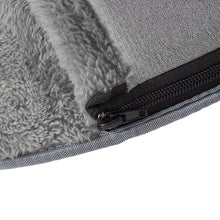 2-in-1 Cat Tunnel, Bed & Playhouse, Soft Fluffy Pet Bed, Cozy Hideout for Small Cats,Rabbits,Guinea Pigs,Hamsters, Anti-Slip Bottom, Zip Detachable for Easy-Clean Design, Durable Pet Toy, M/L Size