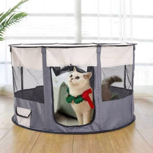 Indoor/Outdoor Foldable Pet Whelping Tent with Breathable Mesh, Cat Dog Birthing Box and Playpen for Puppy Kitten Delivery, Portable Space-Saving Nest with Storage Bag for Nursing