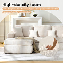 Modular Compressible Sofa with Free Combination, Space-Saving Split Corner Fabric Lazy Sofa, High-Density Foam Anti-Slip Base, Washable Corduroy Fabric, Suitable for Living Room And Apartment, Minimalist Modern Home Furniture