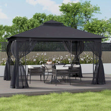 High Quality Outdoor Camping Tent Leisure Dining Shade Gazebo Party Tent with Metal Frame and Polyester Canopy Outdoor Garden Gazebo for Swimming Pool Garden Lawn Patio and Deck