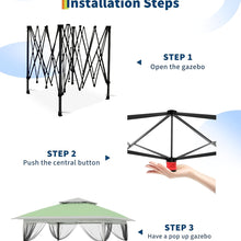 Portable Gazebo - 3.96X3.96meter Canopy Featuring Mosquito Netting & Dual Roof, Height Adjustable Pop Up Shelter, Easy Assembly, Uv-Resistant Canopy for Patio, Backyard, Garden, Events, Weddings, Outdoor Dining, And Patios