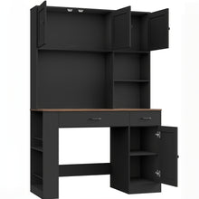 Kealive Modern Computer Desk with Shelves & Drawers - Writing Table Suitable for Home Office, Study Workstation with Spacious Work, -Standing, Assembly for Living Room, Bedroom, Writing Desk