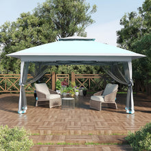 Portable Gazebo - 3.96X3.96meter Canopy Featuring Mosquito Netting & Dual Roof, Height Adjustable Pop Up Shelter, Easy Assembly, Uv-Resistant Canopy for Patio, Backyard, Garden, Events, Weddings, Outdoor Dining, And Patios
