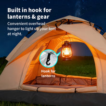 2-3 Persons Instant Auto Up Large Camping Tent Outdoor Shelter Divided Curtain for Separated Room Portable with carrying Bag for All Seasons