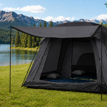 Large 8-12 Person Family Camping Tent 210D Oxford Fabric Lightweight for Outdoor, Hiking, Beach, Festivals, Backpacking & Picnic 2 Room 1 Living Room with Porch, Sun Shelter, 3-4 Season Easy Setup Instant Cabin Tent