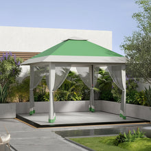 Portable Gazebo - 3.96X3.96meter Canopy Featuring Mosquito Netting & Dual Roof, Height Adjustable Pop Up Shelter, Easy Assembly, Uv-Resistant Canopy for Patio, Backyard, Garden, Events, Weddings, Outdoor Dining, And Patios