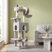 Luxury Tall for cat Tree | Six-Tier Climbing Structure, Spacious Viewing Platform + Sun-Proof for cat Bed, Durable Scratch Bars, All-Around Leisure And Play Castle For Cats