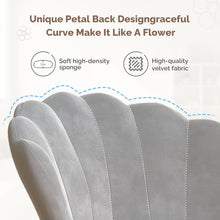 Vanity Chair With Back, Velvet Shell Accent For Living Room, Criss Cross With Golden Legs, Makeup For Bedroom Desk No Wheels, Khaki, Pink, Black, White, Grey