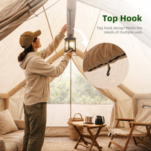 Inflatable Tents for Camping Easy Setup 4 Seasons Outdoor Oxford Cabin Tent, Air Tent with Mesh Windows and Doors, 8-10 Person Glamping Tents with Stove Jack for Picnic, Hiking, Traveling